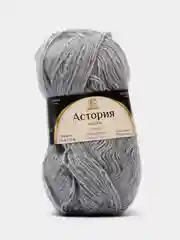 Серый пряжа Камтекс "Астория", 180 м, 50 г, хлопок 65%, шерсть 35%