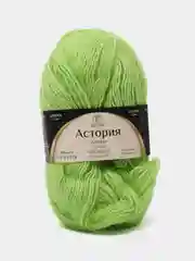Салатовый пряжа Камтекс "Астория", 180 м, 50 г, хлопок 65%, шерсть 35%