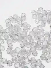 Серый меланж бусины, бусины акриловые 32 грани от 6-10 мм, бусины круглые граненые для рукоделия