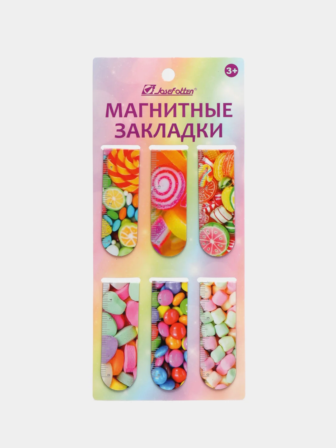 Розовый набор магнитных закладок для книг, 6 штук