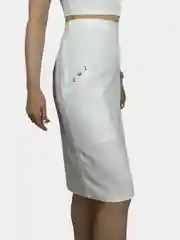 Юбка офисная, белая