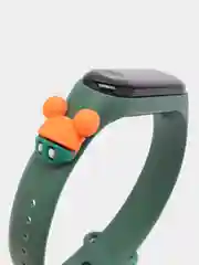 Тёмно-зелёный детские электронные смарт-часы М3+, с героями мультфильмов