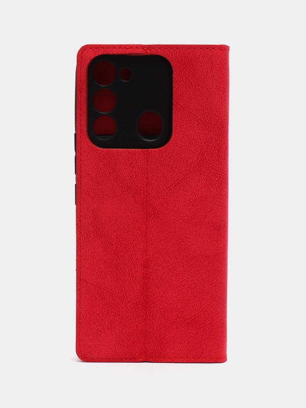Чехол книжка Rich Boss для Tecno Spark 8C / GO 2022, экокожа, нубук, с визитницей