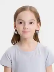 Серый серьги женские из ассимметрических фигур