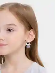 Серый серьги женские из ассимметрических фигур