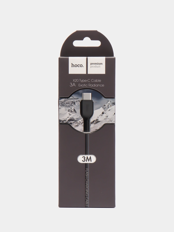 Кабель Hoco X20 3 метра Lightning iPhone 2A, Micro USB 2A, Type-C 3A