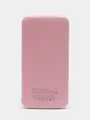 Розовый повер банк, 10000 mAh, с беспроводной зарядкой для смартфонов