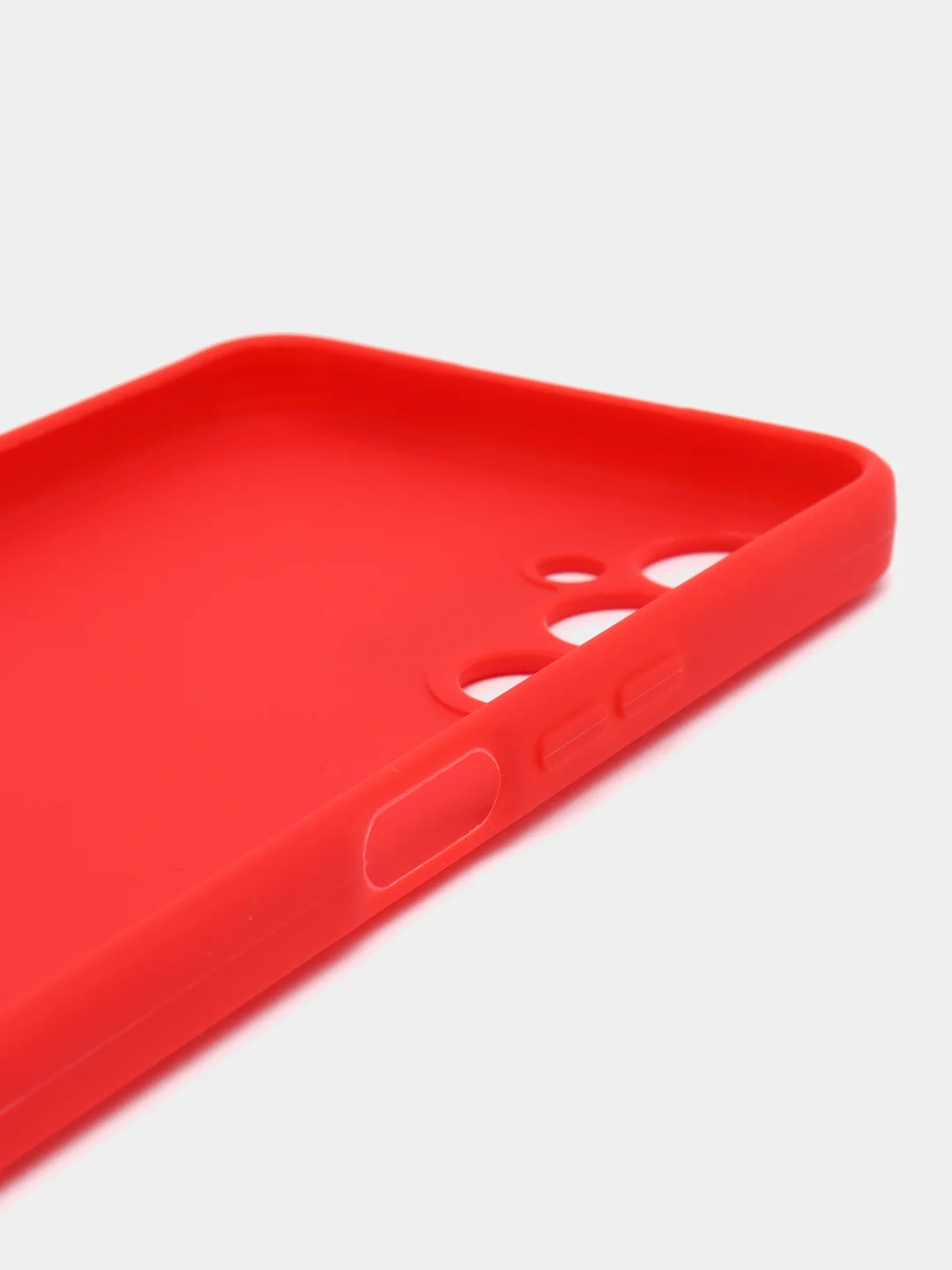 Красный чехол для Tecno POVA 4 (Техно Пова 4), силиконовый прозрачный