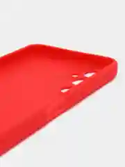 Красный чехол для Tecno POVA 4 (Техно Пова 4), силиконовый прозрачный