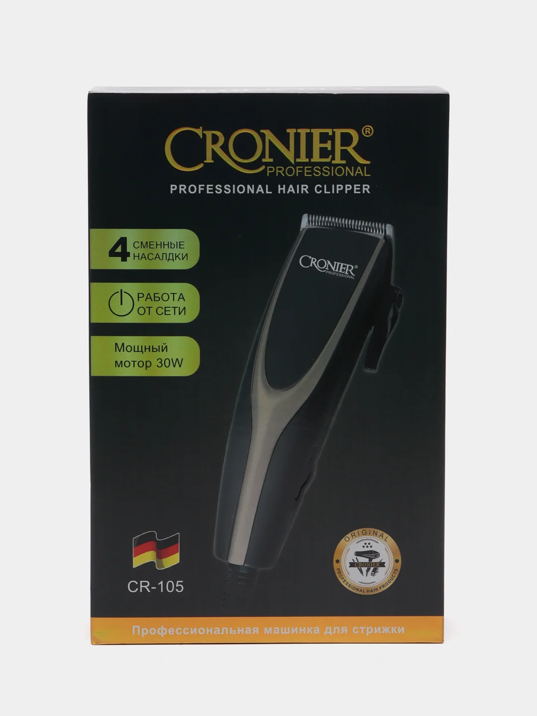 Машинка для стрижки волос Cronier CR-105, проводная