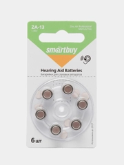 Батарейки для слуховых аппаратов SmartBuy ZA13 (A13, PR1, PR48, AC13, DA13)