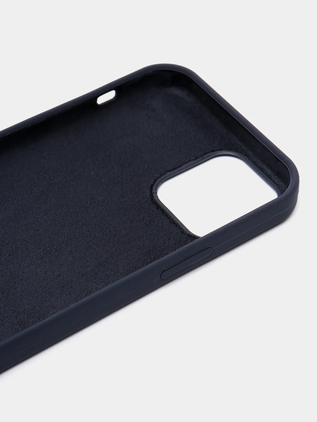 Темно-синий чехол Silicone Case iPhone 11, 12, 13, 14, Pro, Pro Max, с закрытым низом, кейс