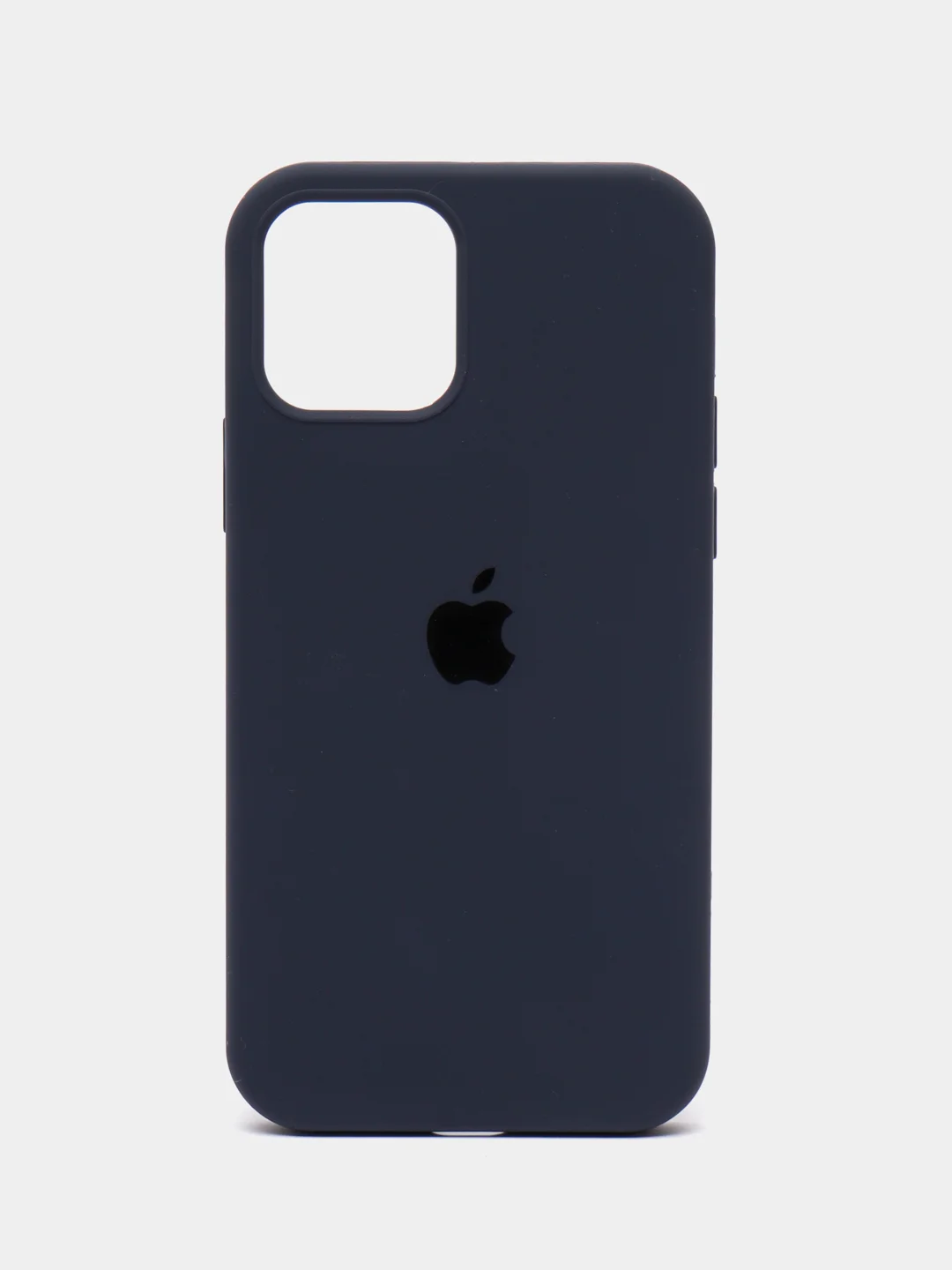 Темно-синий чехол Silicone Case iPhone 11, 12, 13, 14, Pro, Pro Max, с закрытым низом, кейс
