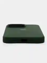 Тёмно-зелёный чехол Silicone Case iPhone 11, 12, 13, 14, Pro, Pro Max, с закрытым низом, кейс