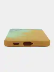 Бирюзовый силиконовый чехол с защитой камеры Samsung A13, A03s, S22/Ultra, A22, A52, A12, с рисунком