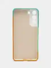 Бирюзовый силиконовый чехол с защитой камеры Samsung A13, A03s, S22/Ultra, A22, A52, A12, с рисунком