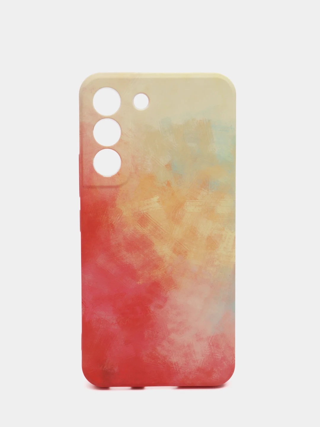 Коралловый силиконовый чехол с защитой камеры Samsung A13, A03s, S22/Ultra, A22, A52, A12, с рисунком