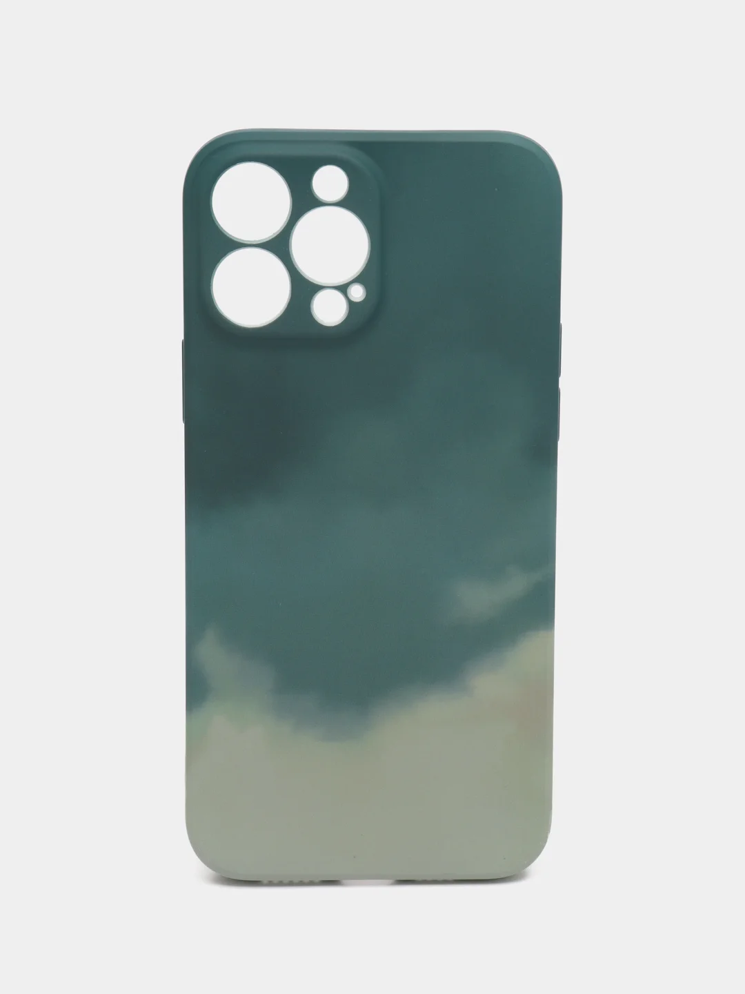 Тёмно-бирюзовый силиконовый чехол с защитой камеры Apple iPhone 13 Pro Max, 7 Plus 8+ XS с рисунком