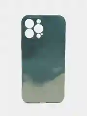 Тёмно-бирюзовый силиконовый чехол с защитой камеры Apple iPhone 13 Pro Max, 7 Plus 8+ XS с рисунком