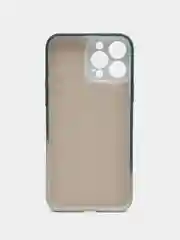 Тёмно-бирюзовый силиконовый чехол с защитой камеры Apple iPhone 13 Pro Max, 7 Plus 8+ XS с рисунком