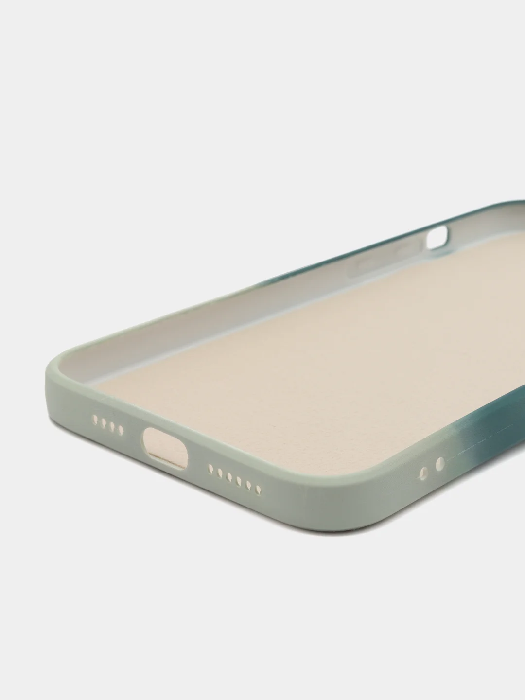 Тёмно-бирюзовый силиконовый чехол с защитой камеры Apple iPhone 13 Pro Max, 7 Plus 8+ XS с рисунком