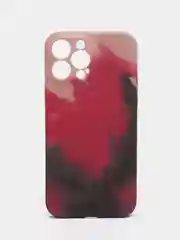 Багровый силиконовый чехол с защитой камеры Apple iPhone 13 Pro Max, 7 Plus 8+ XS с рисунком