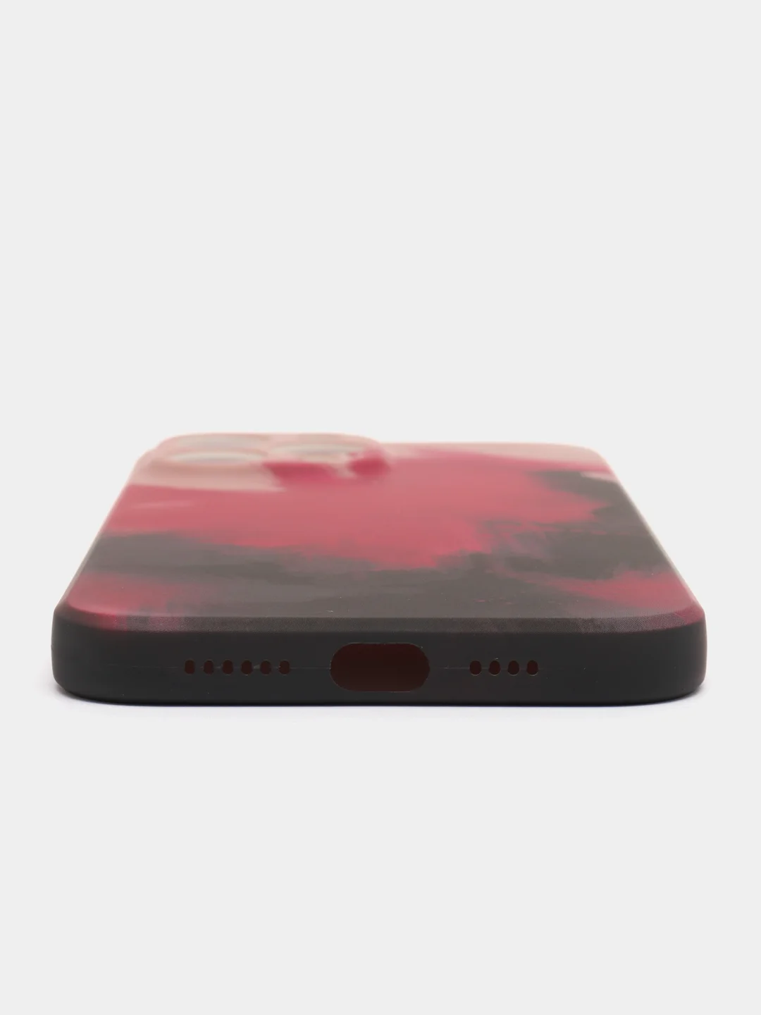 Багровый силиконовый чехол с защитой камеры Apple iPhone 13 Pro Max, 7 Plus 8+ XS с рисунком