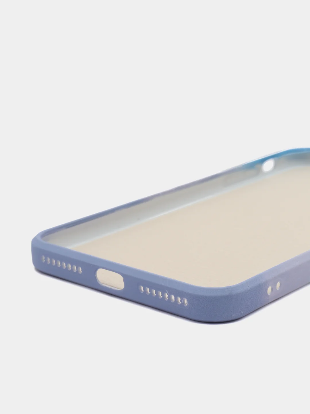 Небесно-голубой силиконовый чехол с защитой камеры Apple iPhone 13 Pro Max, 7 Plus 8+ XS с рисунком