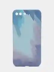 Небесно-голубой силиконовый чехол с защитой камеры Apple iPhone 13 Pro Max, 7 Plus 8+ XS с рисунком