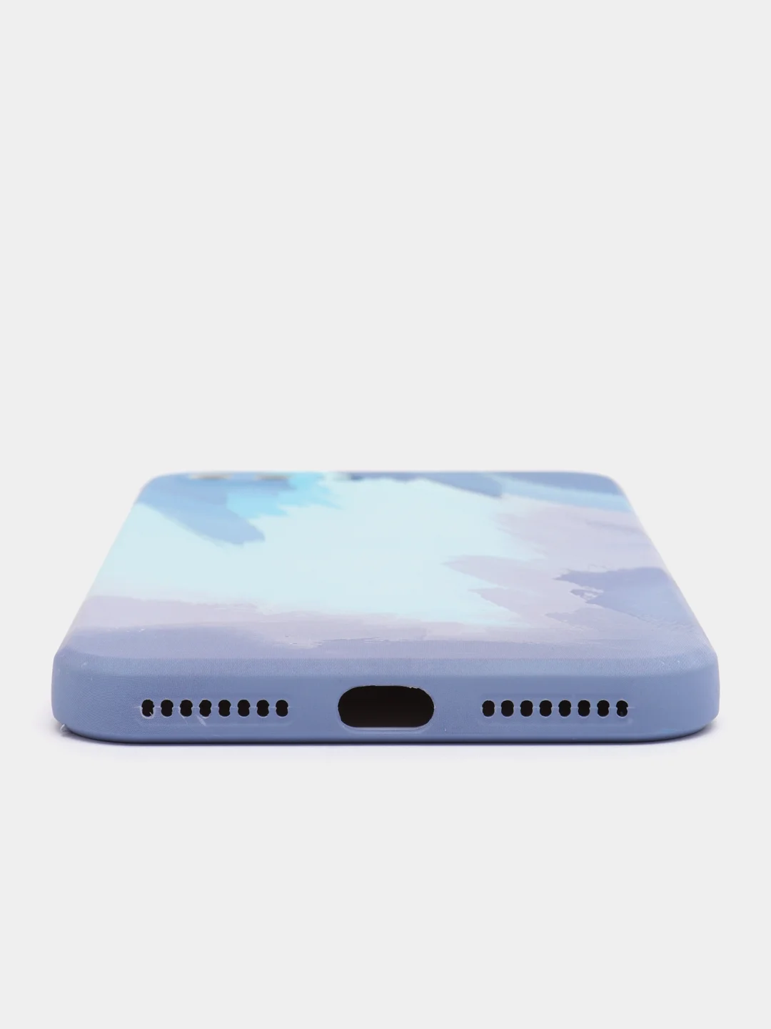 Небесно-голубой силиконовый чехол с защитой камеры Apple iPhone 13 Pro Max, 7 Plus 8+ XS с рисунком
