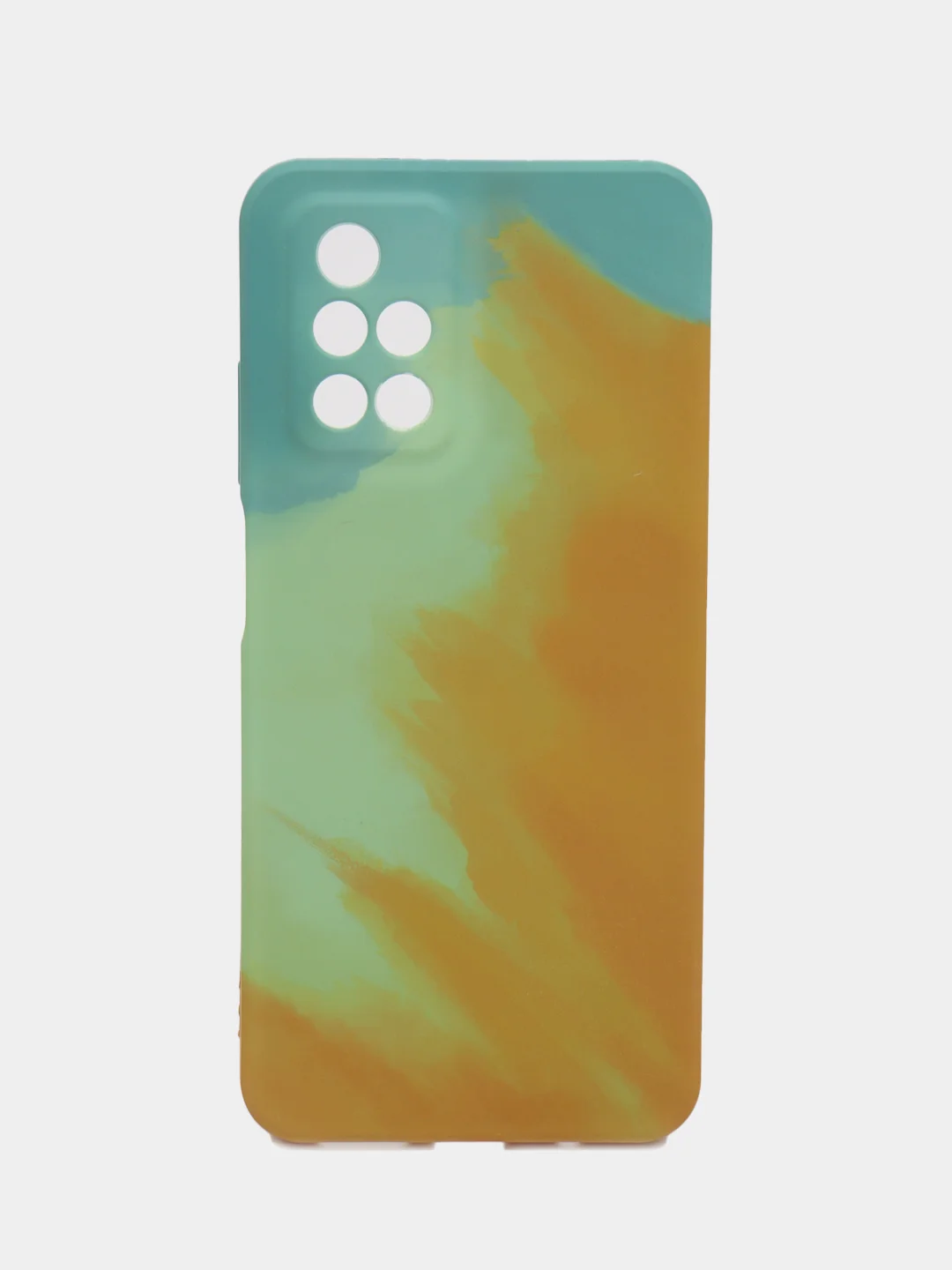 Бирюзовый силиконовый чехол с защитой камеры Xiaomi Redmi Note 11 Pro, 10S, 9T, 9C, 9  с рисунком