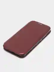 Бордовый чехол-книжка для Honor 10, Хонор 10, экокожа