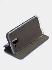 Синий чехол-книжка для Samsung Galaxy J6, Самсунг J 6, экокожа