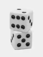 Кости игральные, 1,6 х 1,6 см, набор 2 штуки