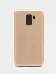 Золотой чехол-книжка для Huawei Honor 7 / Хонор 7, экокожи