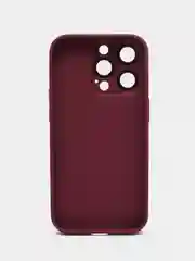 Бордовый чехол для iPhone (айфон) 13, 14, Pro с защитой камеры