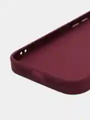 Бордовый чехол для iPhone (айфон) 13, 14, Pro с защитой камеры