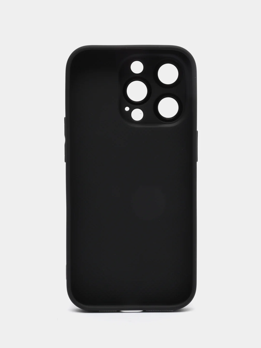 Черный чехол для iPhone (айфон) 13, 14, Pro с защитой камеры