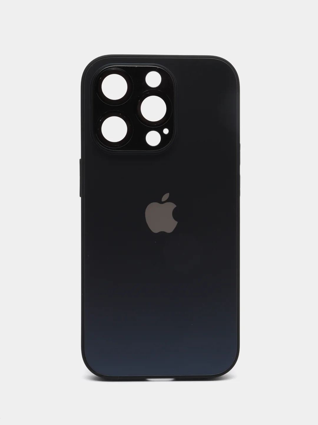 Черный чехол для iPhone (айфон) 13, 14, Pro с защитой камеры