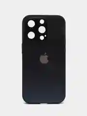 Черный чехол для iPhone (айфон) 13, 14, Pro с защитой камеры