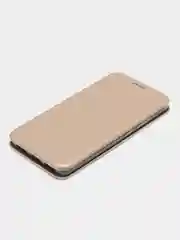 Золотой чехол-книжка для Huawei Honor 7 / Хонор 7, экокожи