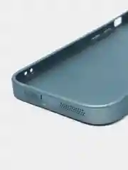 Голубой чехол для iPhone (айфон) 13, 14, Pro с защитой камеры