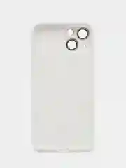 Белый чехол для iPhone (айфон) 13, 14, Pro с защитой камеры
