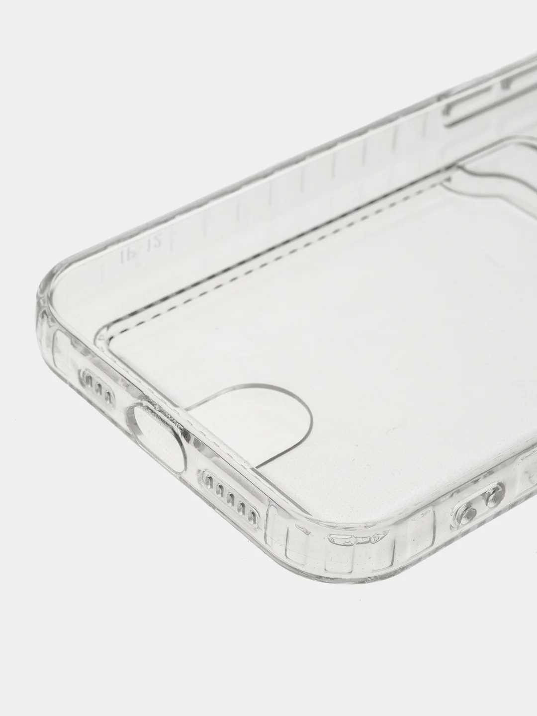 Черный чехол с карманом для карт iPhone 11 12 13 / 14 Pro Max Plus / XR айфон про макс прозрачный
