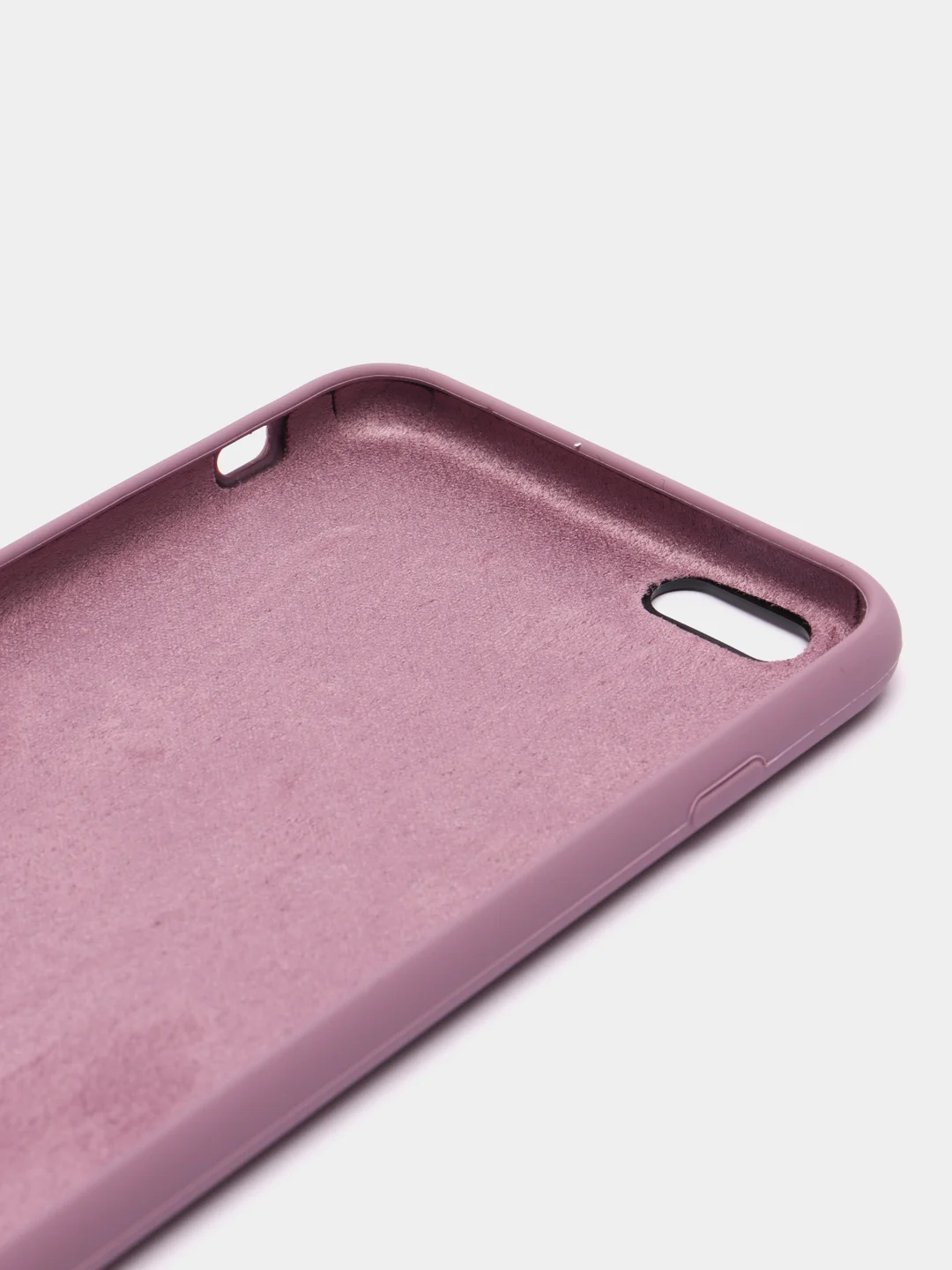 Сиреневый силиконовый чехол iPhone 6 Plus / 6S Plus, с открытым низом