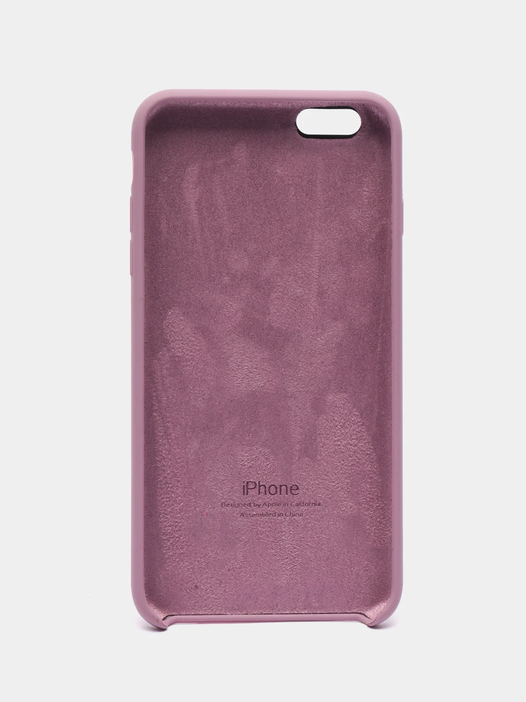 Сиреневый силиконовый чехол iPhone 6 Plus / 6S Plus, с открытым низом