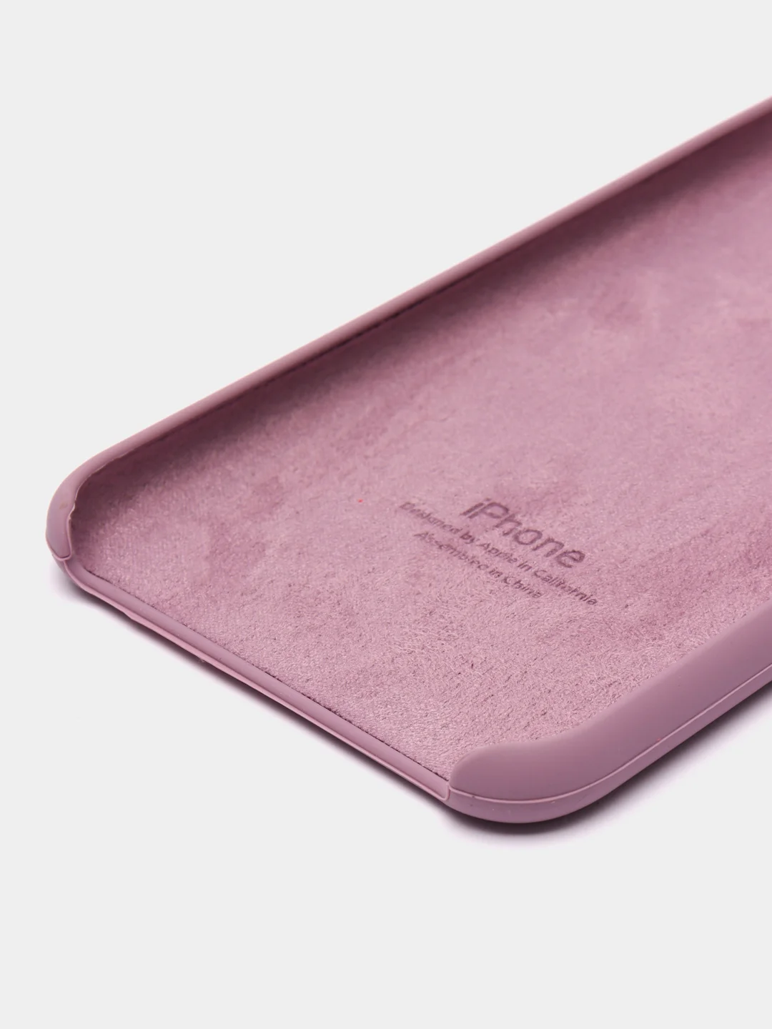Сиреневый силиконовый чехол iPhone 6 Plus / 6S Plus, с открытым низом