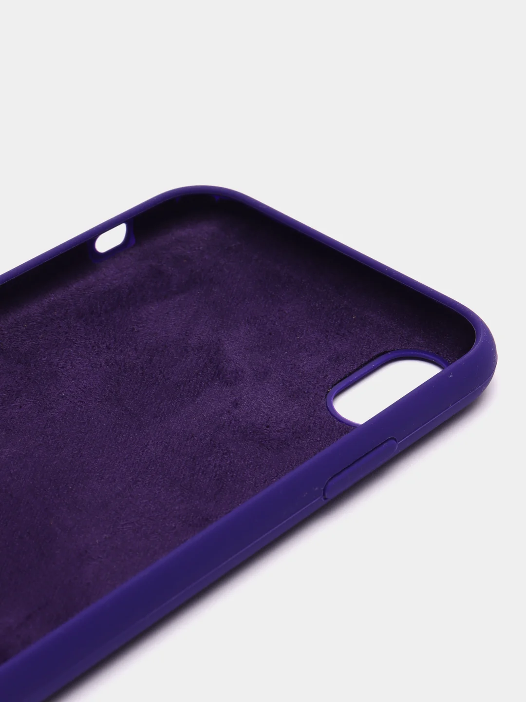 Фиолетовый чехол для iPhone 12, 7+, 12 Pro Max, 11 Pro Max, XS Max, Silicone Case, с закрытым низом