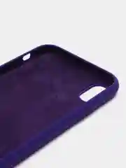 Фиолетовый чехол для iPhone 12, 7+, 12 Pro Max, 11 Pro Max, XS Max, Silicone Case, с закрытым низом