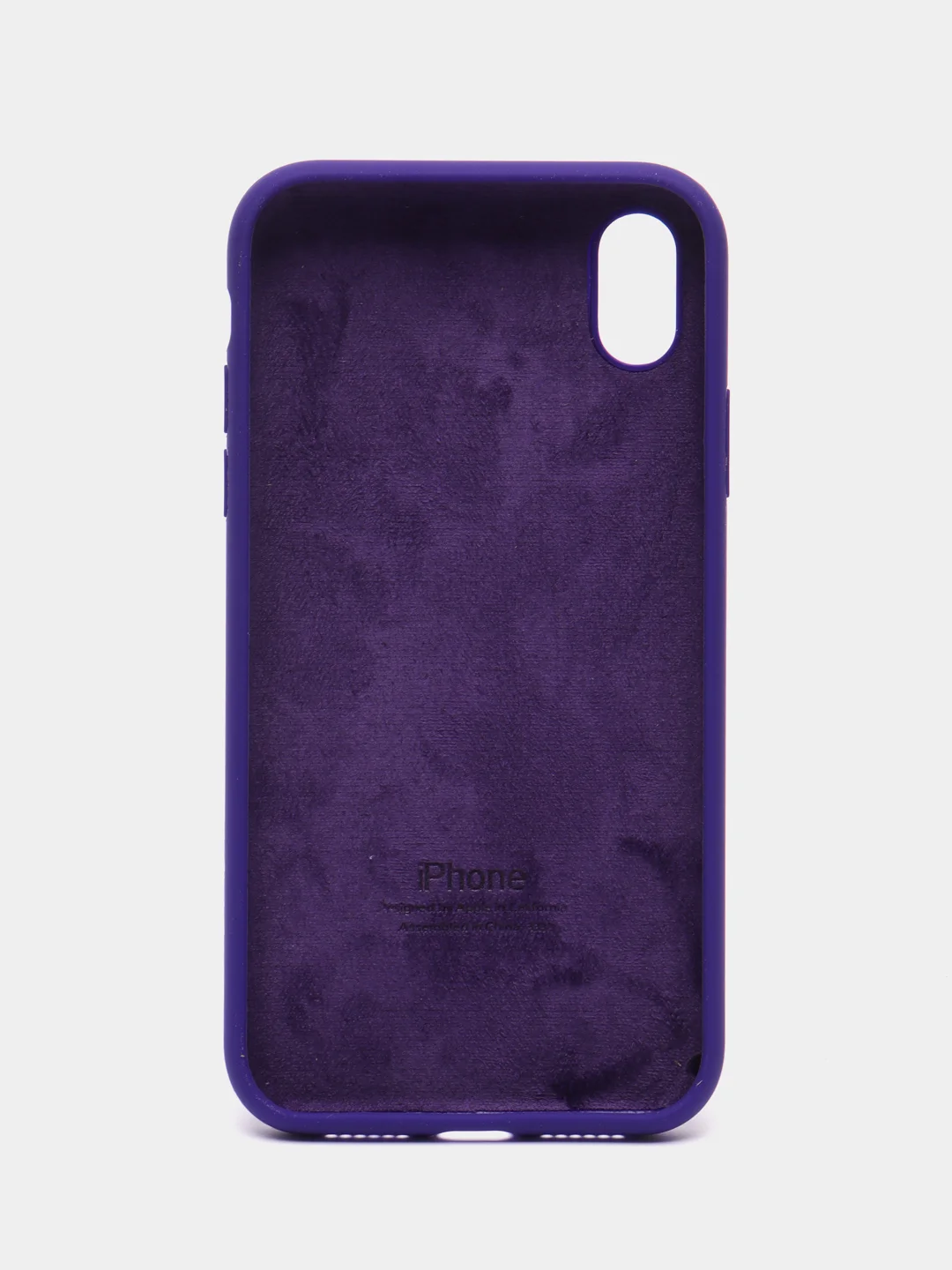 Фиолетовый чехол для iPhone 12, 7+, 12 Pro Max, 11 Pro Max, XS Max, Silicone Case, с закрытым низом